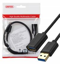 Kabel USB 3.0 A-A przedłużacz 0,5m Unitek Y-C456GBK