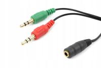Kabel adapter 2x miniJack Accura Premium