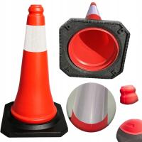 PACHOŁEK DROGOWY OSTRZEGAWCZY TWARDY ODBLASK SŁUPEK WYSOKI ODBLASKOWY 50 CM