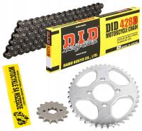 Zestaw napędowy DID do motocykla Yamaha YZF-R 125 2008-2018