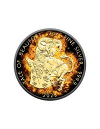 5 Płonący Koziorożec - Królewskie Bestie Tudorów 2oz 2022