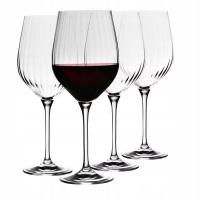 Большие рифленые бокалы для вина рифленый ткацкий станок Harmony LUMI 4шт 450мл