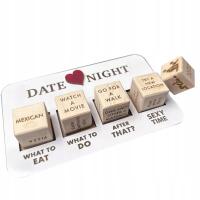 1 Set Date Night Dice Kit Heavy Duty Wood Anniversaries Birthdays Gift