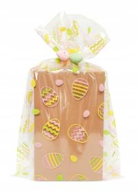 Torebki FOLIOWE OPP na prezenty paczki WIELKANOCNE ZAJĄCZEK 25x40 50 szt.