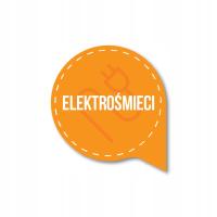 Naklejka recykling ELEKTROŚMIECI 25cm