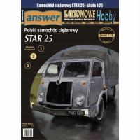 Грузовик STAR 25, Answer картонная модель, 1: 25 Вт