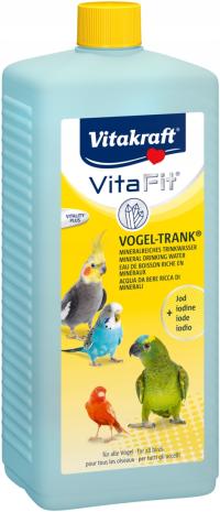 Витамины и аминокислоты Vitakraft минеральная вода для птиц с йодом 1000мл 1л
