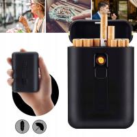 PAPIEROŚNICA I ZAPALNICZKA ŻAROWA 2 W 1 ETUI NA PAPIEROSY NA 20 PAPIEROSÓW