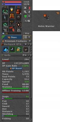 TIBIA 204 ED + 94 Mlvl + STORE OUTFIT + REFUGIA + 730K + EQ + FREE RK