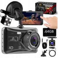 DASH CAM АВТОМОБИЛЬНЫЙ ВИДЕОРЕГИСТРАТОР КАМЕРА ЗАДНЕГО ВИДА КАРТА 64 ГБ