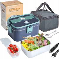 ELEKTRYCZNY PODGRZEWACZ POSIŁKÓW 1,8L Z UCHWYTEM DO SAMOCHODU I BIURA