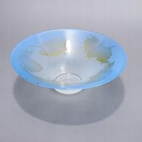 lata 80/90 DESIGNERSKA PATERA SZKLANA