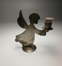 METALOWY ŚWIECZNIK PLATER ANIOŁ