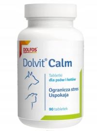 DOLFOS Dolvit Calm 30 tabletek Stres Petardy Fajerwerki Pies i Kot