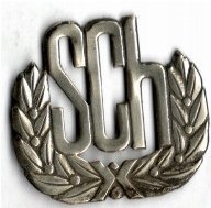 Школьный знак SCh - школа прапорщиков-серебро