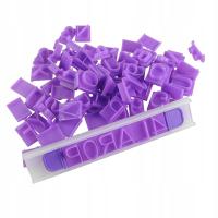 Zestaw do odciskania liter i cyfr 88 el Odcisk Szablon Alfabet