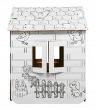 Domek XXL z końmi kolorowanka 3D dla dzieci / RAMIZ