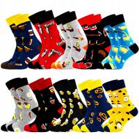 10 пар мужских носков забавные хлопковые высокие носки 44-46 хлопок