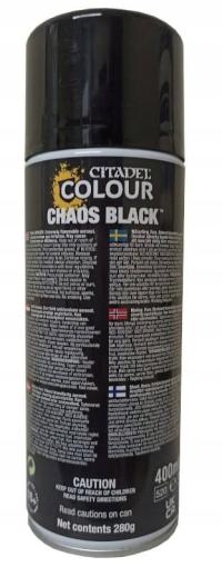 Chaos Black 400ml | Citadel Spray 62-02