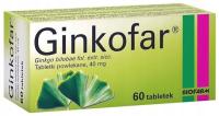 Ginkofar 40 mg 60 tabletek powlekanych