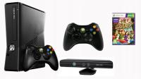 Xbox 360 Slim 250 ГБ 2 геймпада Kinect