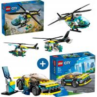 LEGO City 60405 Helikopter ratunkowy + LEGO 60383 samochód sportowy 2w1