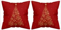 2x POSZEWKA 40x40 NA PODUSZKĘ ŚWIĄTECZNA POSZEWKI DEKORACYJNE ŚWIĘTA JASIEK