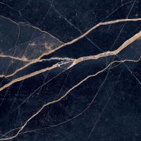 PŁYTKI PODŁOGOWE ŚCIENNE CZARNY MARMUR Z ZŁOTĄ ZYŁĄ ARMANI BLUE 60x60