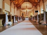 DYWAN BIAŁY NA ŚLUB DO KOŚCIOŁA OKOLICZNOŚCIOWY 25 METRÓW SZEROKOŚC 120 CM