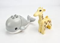 LEGO Zwierzęta Duplo Wieloryb + Żyrafa