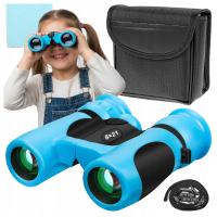 LORNETKA DLA DZIECI SZKLANA OPTYKA ZOOM POWIĘKSZENIE 8X21 REGULACJA + ETUI