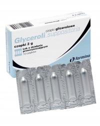 Farmina Czopki glicerolowe 2 g lek na zaparcia 10 sztuk