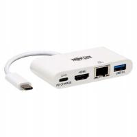 Eaton Tripp Lite USB-C Multiport Adapter - 4K HDMI, USB-A Port, GbE, 60W PD