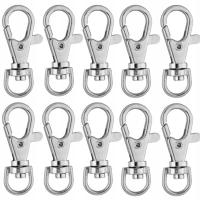 Металлический карабин 10 мм никелевая рыбка 10 шт.