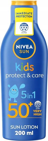 NIVEA SUN Protect & Care Balsam do opalania SPF50+ DLA DZIECI ochrona UV