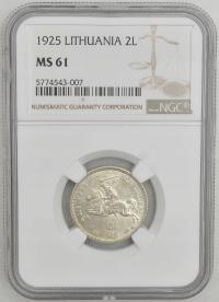 14.gp.LITWA, 2 LITY 1925 NGC MS61