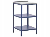 Wyspa kuchenna ogrodowa dwie półki niebieska 50x50x92