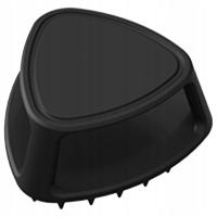 CZARNA SILIKONOWA SZCZOTKA DO CZYSZCZENIA BRODY I SKÓRY GŁOWY