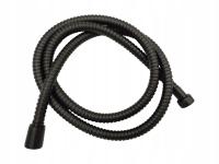 Черный твердый двойной плетеный шланг для душа 150 см премиум сталь