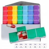 Pojemnik kasetka pudełko na leki tabletki 7 dnix4 organizer dozownik z etui