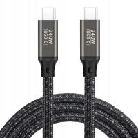 Kabel USB-C DO USB-C 240W PD 3.1 USB C 0,2M