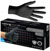 Rękawice SafeMed Stronghand black 25 par