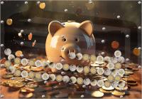 Супер подарок Копилка для 5 зл авто-выплата формулы счастья и денег