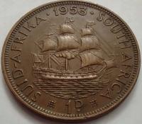 3841 - Afryka Południowa 1 pens, 1953