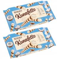Roshen Konafetto rurki waflowe o smaku kokosowym 140 g x 2 sztuk