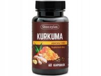 Suplement na trawienie SKOCZYLAS Kurkuma z piperyną i imbirem (60 kapsułek)