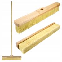 Miotła do odśnieżania auta 28 cm – naturalne włosie, mocny trzonek 120 cm