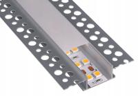 Светодиодный алюминиевый профиль анодированный широкий пластины кг 1 м