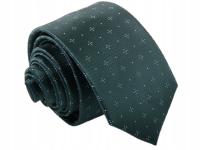 KRAWAT ŻAKARD ZIELONY ZIELEŃ BUTRLKOWA [2528]