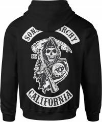 MĘSKA BLUZA Z KAPTUREM SONS OF ANARCHY DRESOWA NADRUK Z NADRUKIEM